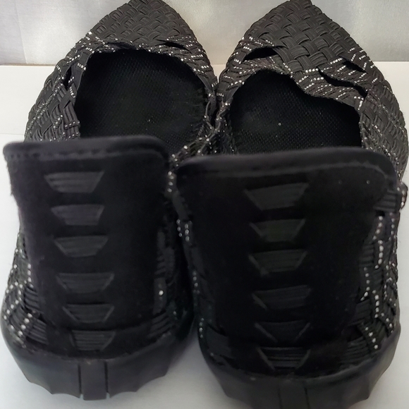 Bernie Mev Black and Silver Flat Size 38 - Picture 4 of 11